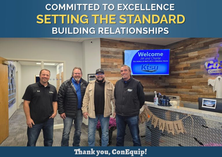 KTSU Sales team making a customer care visit to ConEquip Parts & Equipment